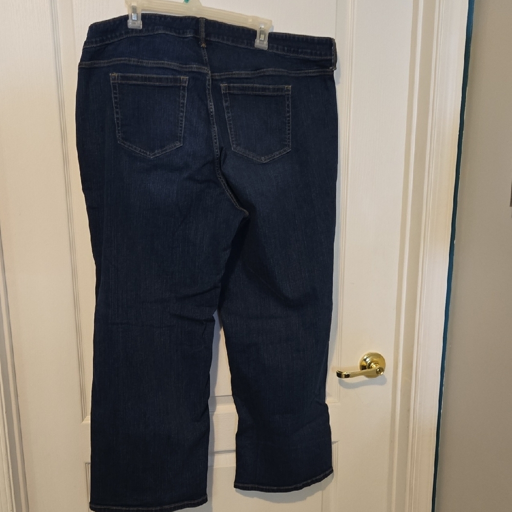 Torrid Women's Flare Jeans - Dark Blue - Picture 3 of 6